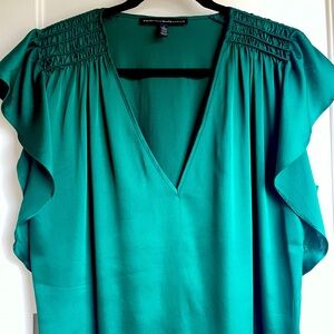 Emerald green blouse size L